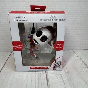 Hallmark JACK SKELLINGTON Ornament 4" Christmas Disney SWINGS & SWAYS NEW IN BOX